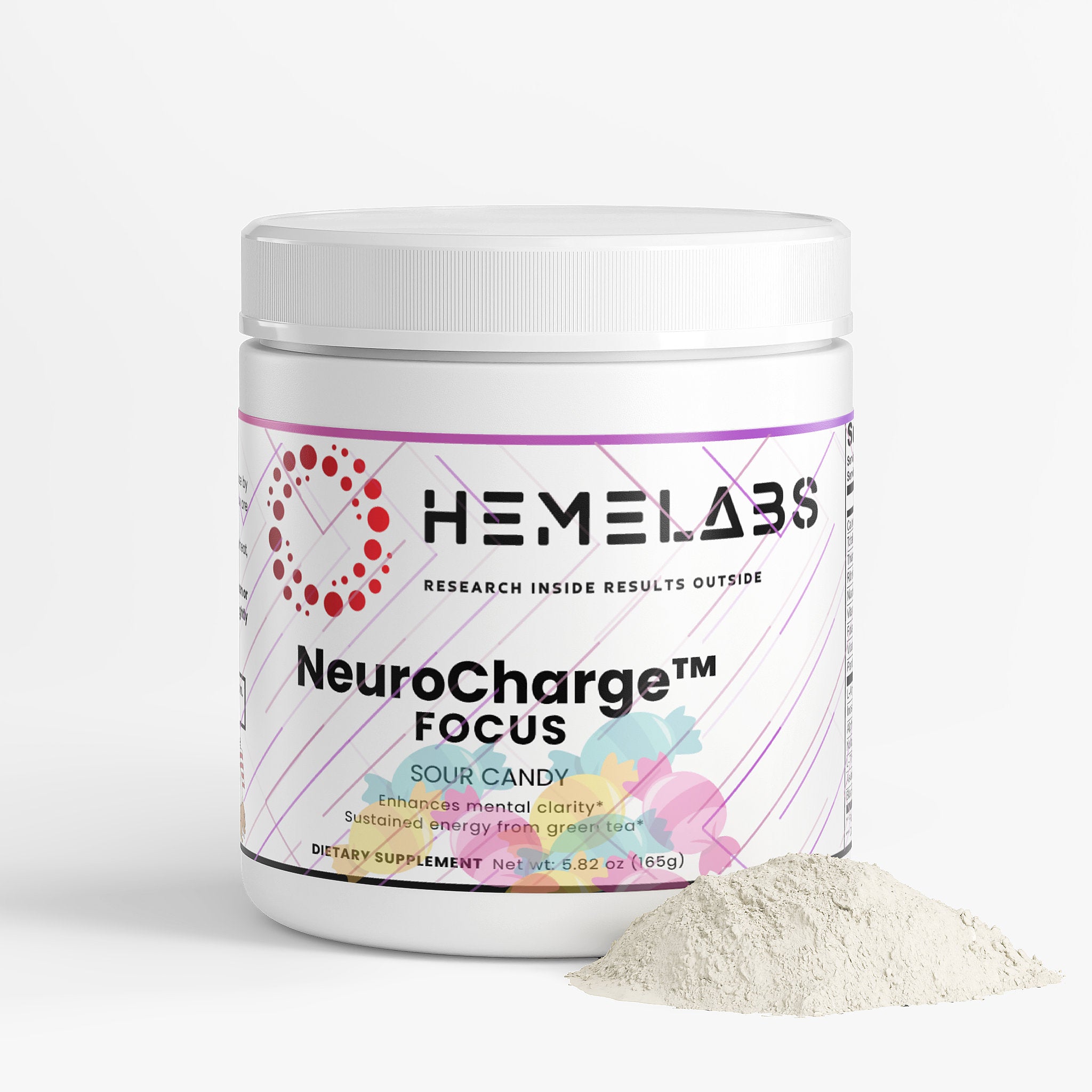 NeuroCharge™ Focus Powder – Sour Candy – Heme Labs