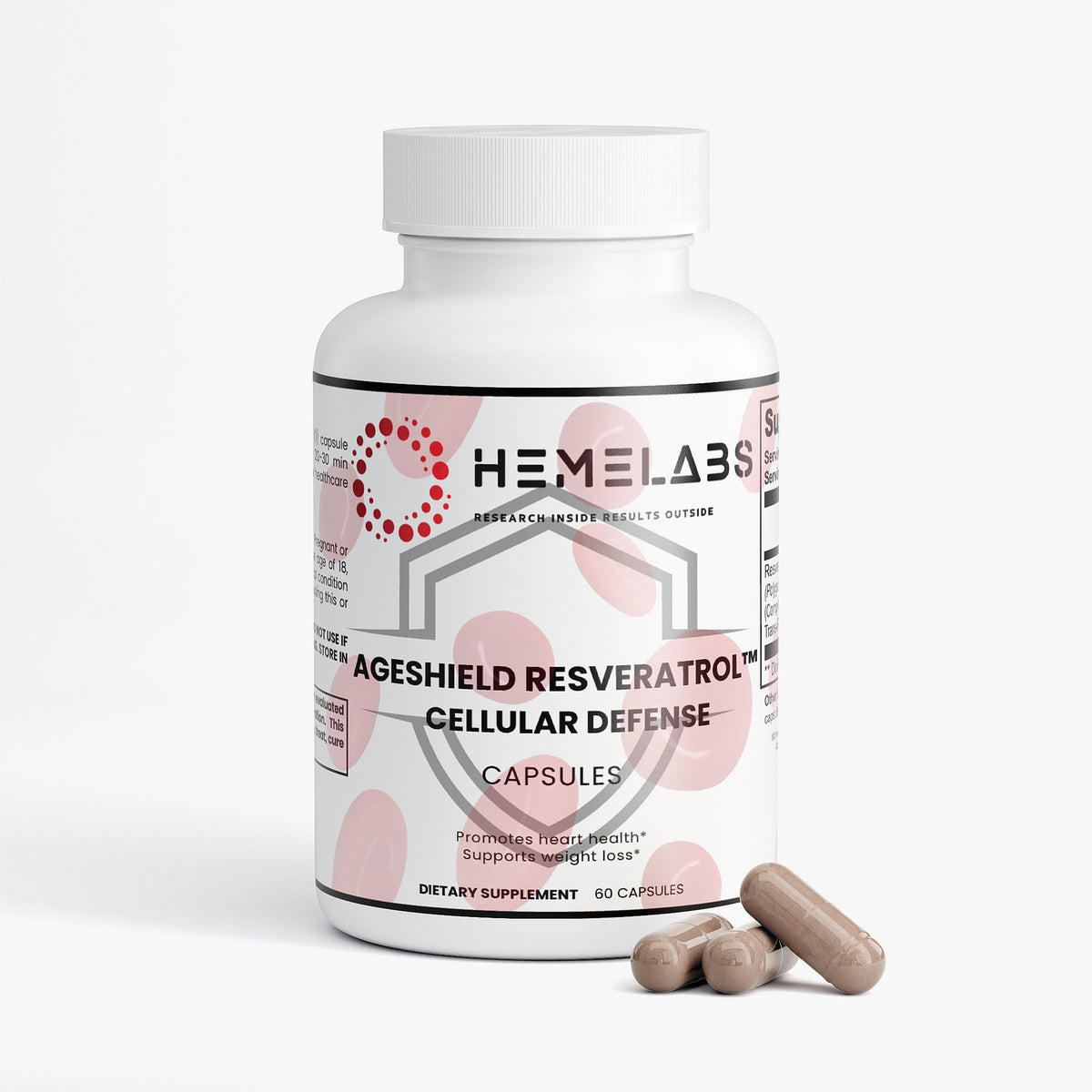 AgeShield Resveratrol™ Cellular Defense 600mg