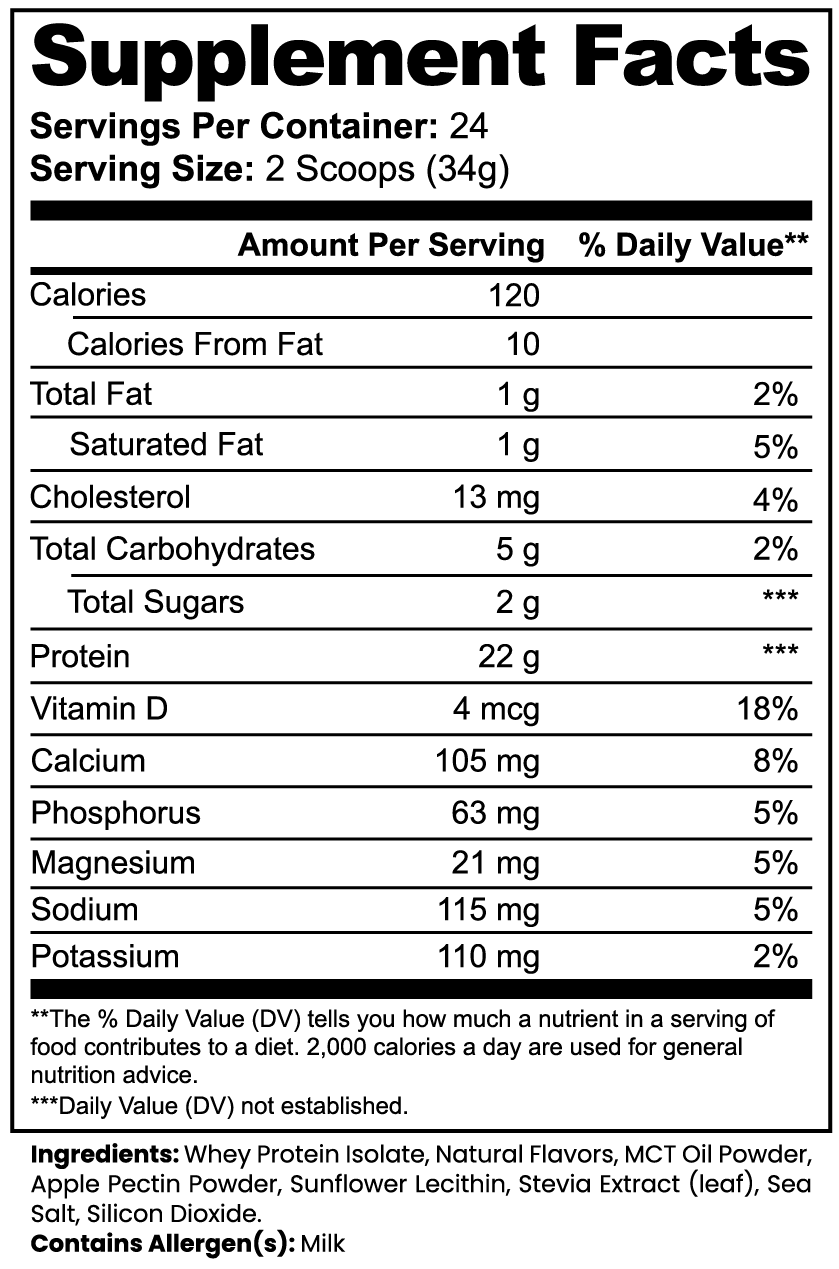 IsoPureX™ Advanced Vanilla Whey Isolate